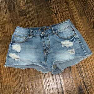 Rue 21 Distressed Denim Shorts